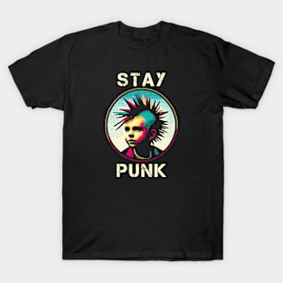 Stay Punk Classic Tee – Retro Punk Rocker T-Shirt with Attitude T-Shirt